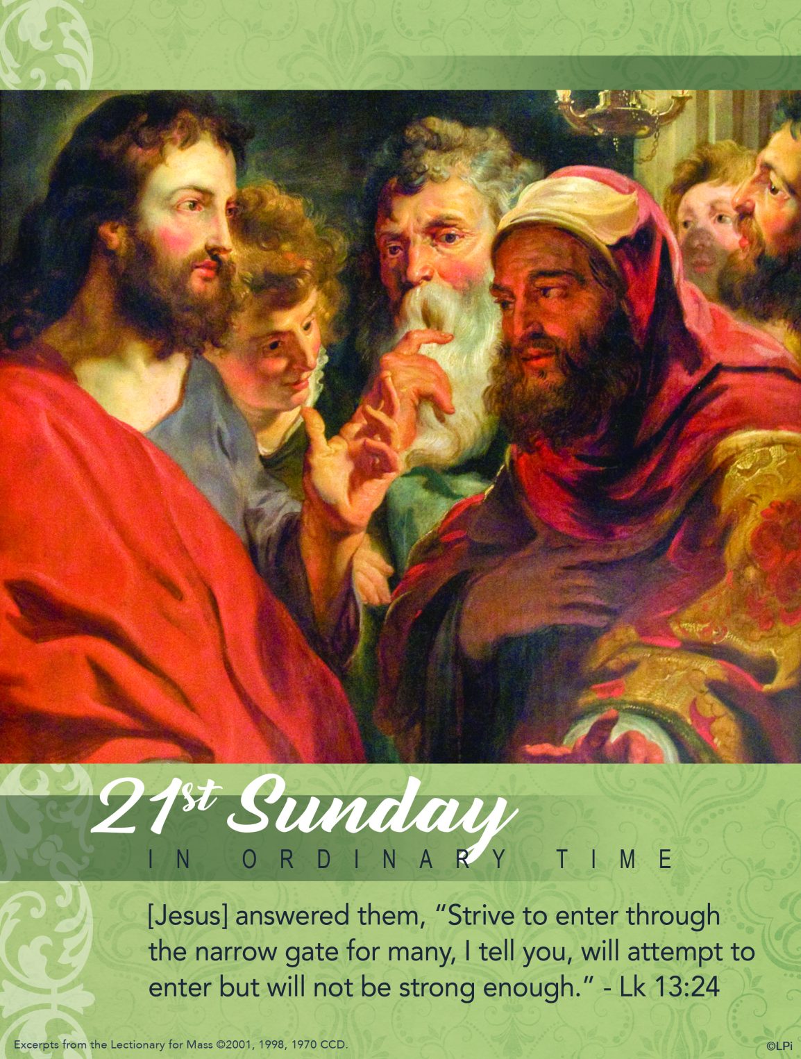 21st Sunday in Ordinary Time | All Saints Parish